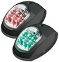 Lampy pozycyjne EVOLED, ze źródłem światła LED o niskim zużyciu energii. Obudowa z tworzywa sztucznego ABS czarna. 112,5° lewa + 112,5° prawa - Kod. 11.039.02 20